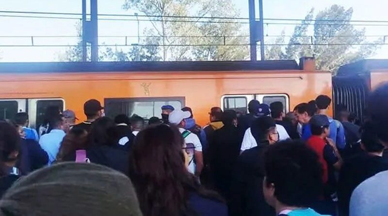 SUSPENDEN SERVICIO EN LÍNEA A DEL METRO