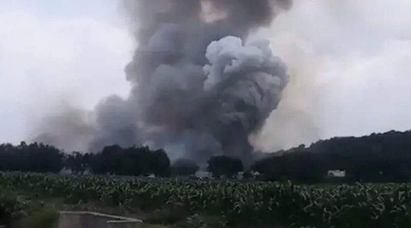 FUERTE EXPLOSIÓN EN TULTEPEC