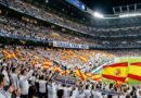 EL REAL MADRID VETA LA BANDERA DE ESPAÑA EN LA GRADA FANS