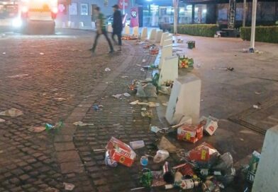 OPERATIVO DE LIMPIEZA TRAS TRIUNFO DE MÉXICO EN PUEBLA