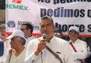 JUBILADOS DE PEMEX SALEN A PROTESTAR POR REFORMA A PENSIONES