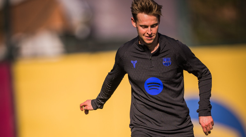 PROBABLE LESIÓN DE RODILLA EN DE JONG