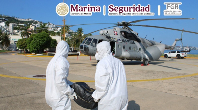 OPERATIVO DE LA MARINA: ASEGURA 1.9 TONELADAS DE COCAÍNA CERCA DE GUERRERO