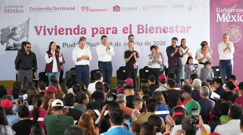PUEBLA IMPULSA VIVIENDA DIGNA JUNTO A SHEINBAUM Y ARMENTA