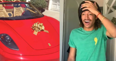 TOM KAULITZ SORPRENDE A HENRY CON UN FERRARI