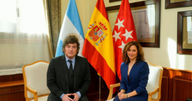 AYUSO RECIBE A MILEI EN MADRID