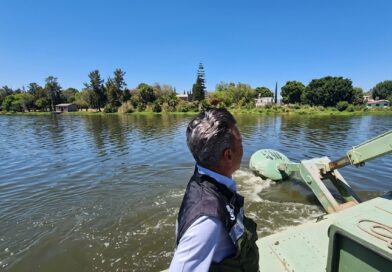 PABLO LEMUS SUPERVISA LIMPIEZA DE PRESA